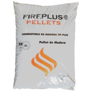 Palete com 77 sacos de pellets Fireplus A1+