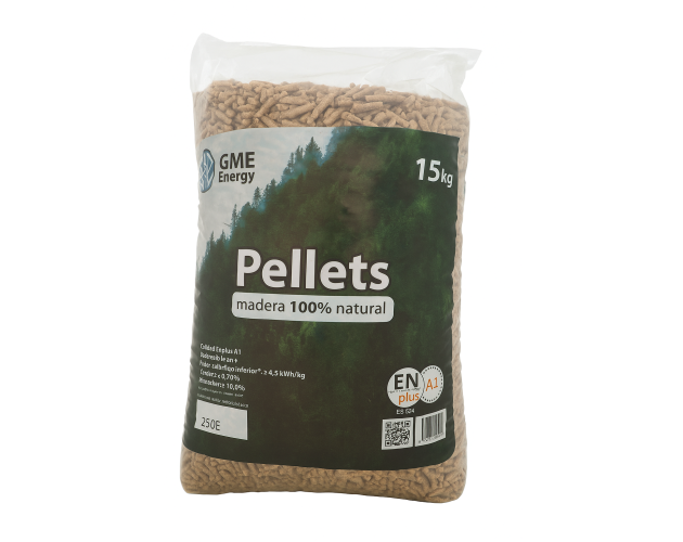 Palete de pellets GME, 77 unidades A1+ 15kg
