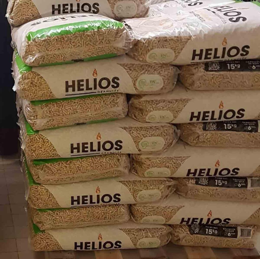 Pellet Helios – Palete de 65 Sacos de 15 KG