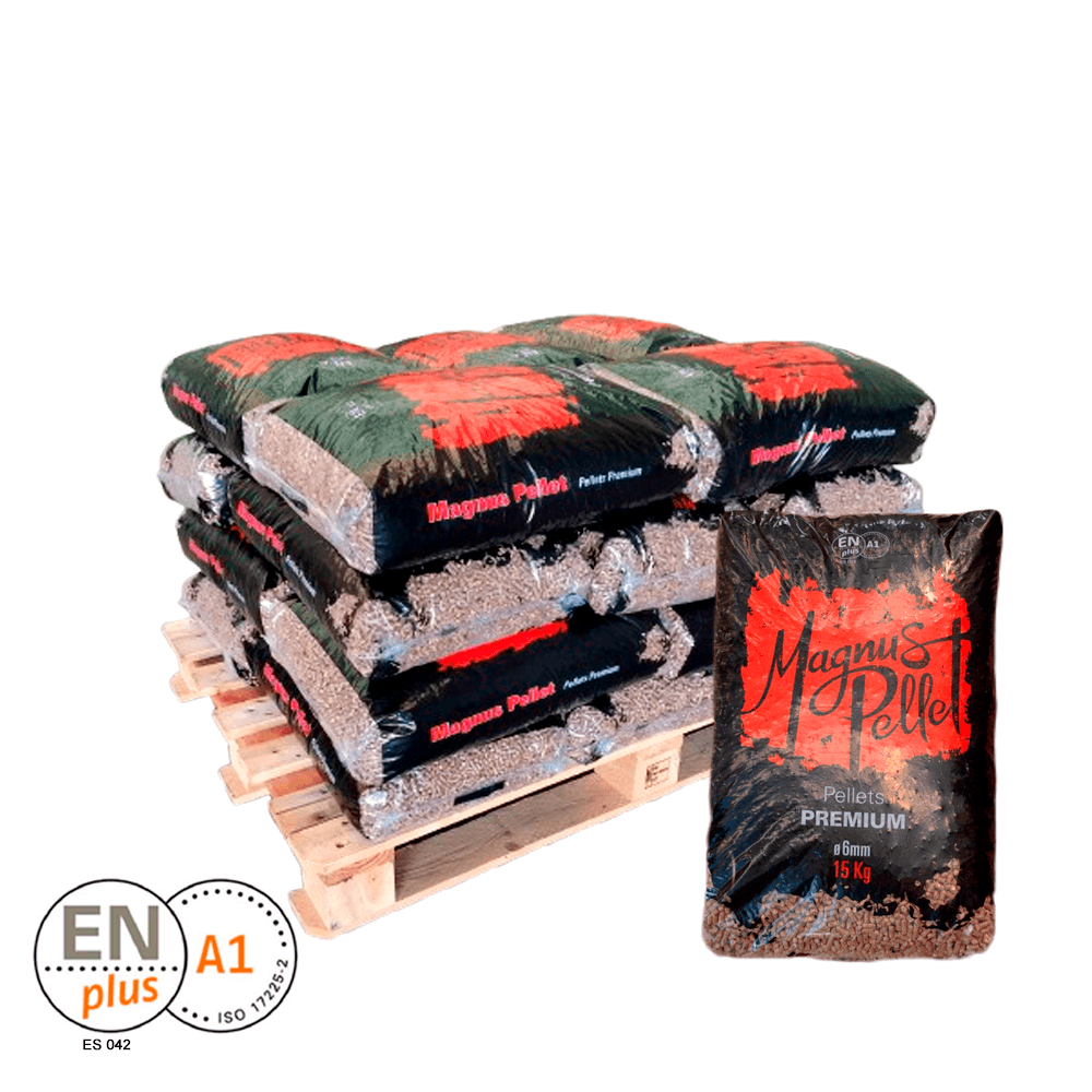 Palete de pellets Magnus com 20 sacos